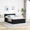 VidaXL Ottoman Bed Frame with Mattress Black 140x200 Cm Velvet, Bed Frame, Upholstered Bed Frame, Ottoman Bed Frame 3311707