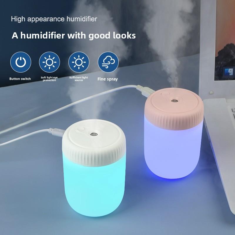 220ML Mini Air Humidifier USB Mist Maker Aroma Essential Oil Diffuser Color Night Light Large Spary for Home Bedroom Car