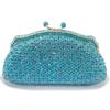 Borsa da sera in cristallo colorato Borsa a pochette con diamanti scintillanti per donna Borsa a mano di lusso con strass per matrimonio, ballo, cena, banchetto