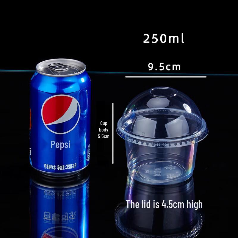 Disposable Plastic Pudding Cups with Lids