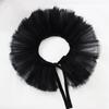 Vintage Mädchen Jabot Kragen Hals Viktorianischer Rüschenkragen mit Selbstbindeband