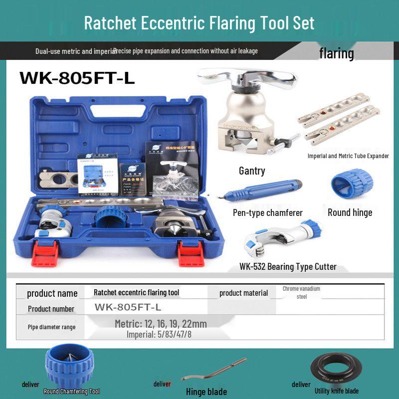 Great Sage WK-806FT Precision Eccentric Pliers & Copper Pipe Expander - Flaring Tool for AC & Refrigeration