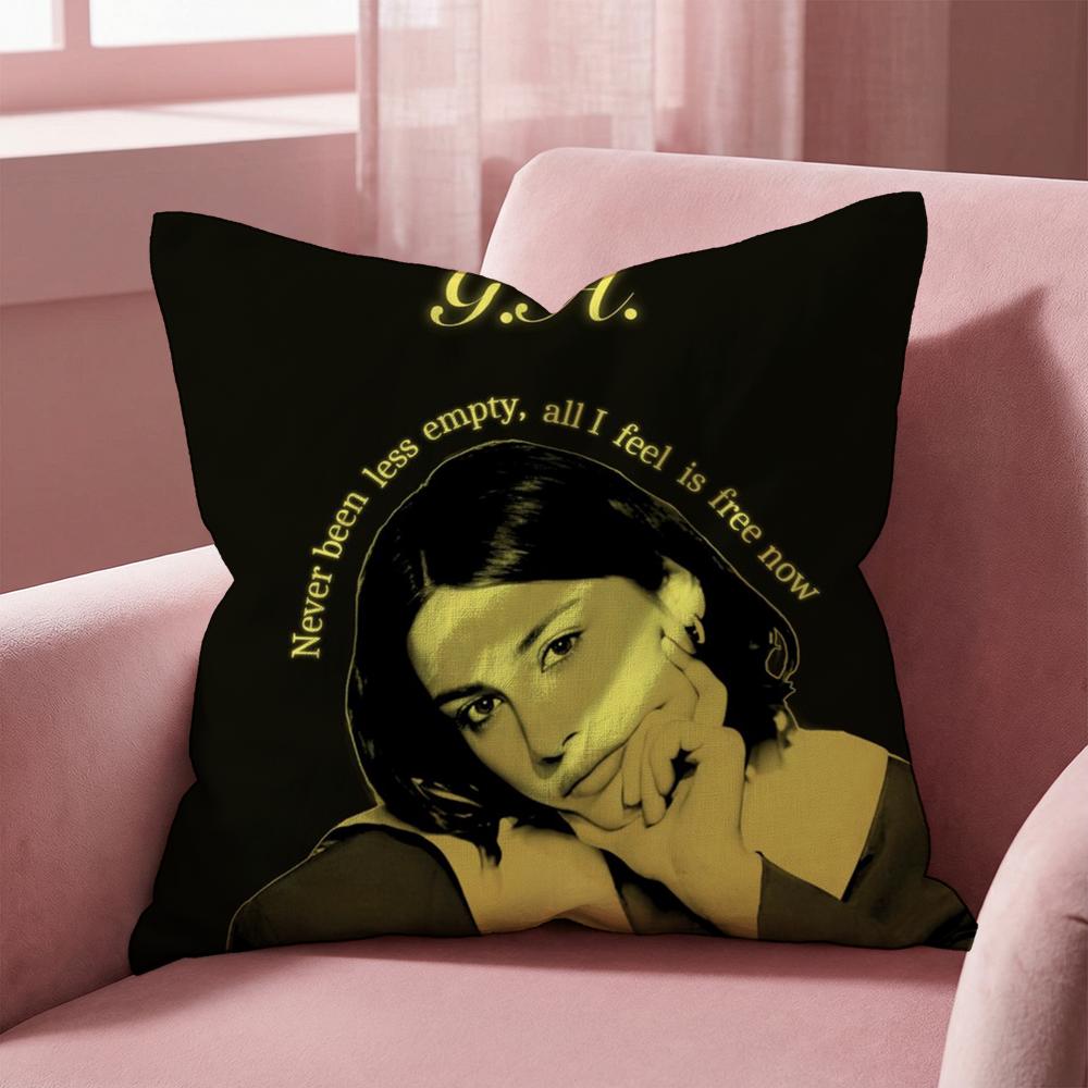 Singer G-Gracie Abrams Cushion Cover Multi-Scene Pillow Cover for Home & Car - Reversible, Soft & Durable for Daily Use