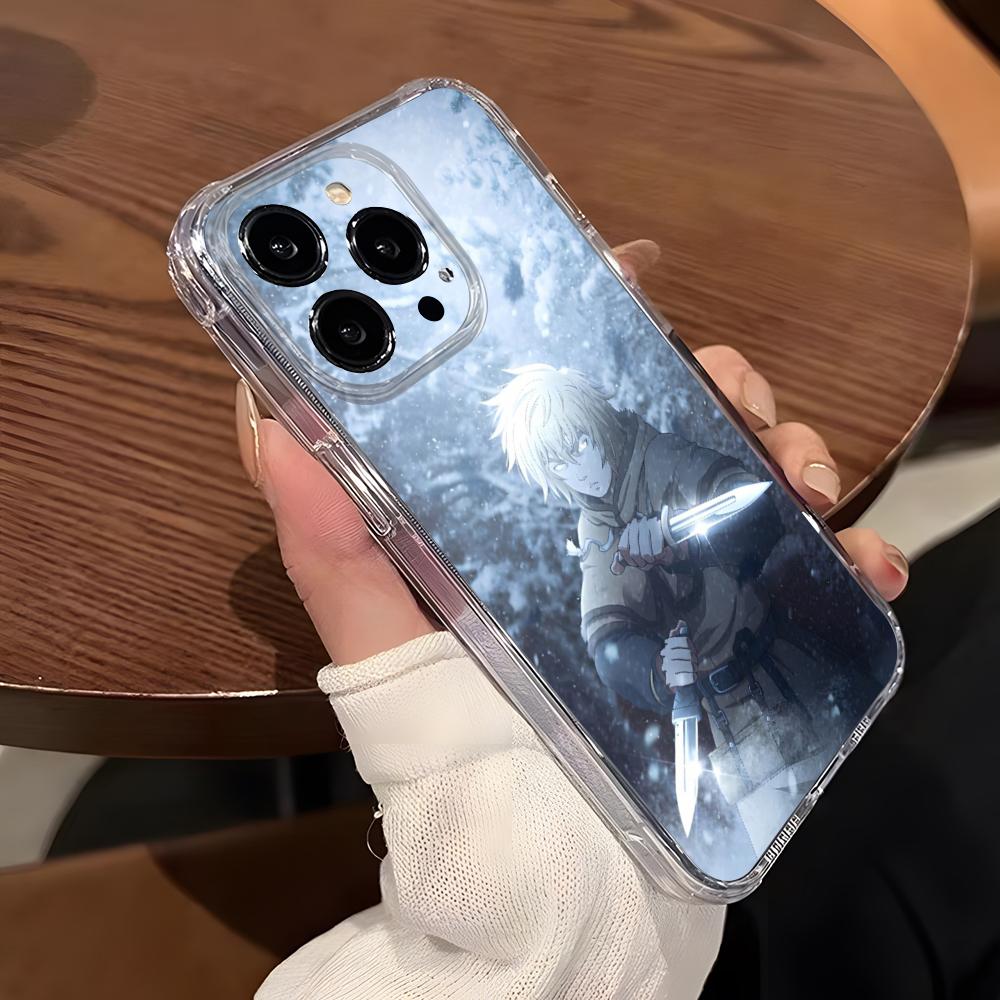 Anime Vinland Saga Phone Case For IPhone 15 Pro Max 16 Pro Max 14 13 11 12 Mini Xs X Xr 7 8 Plus Se Transparent Cover