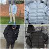 Herren Oversized Kapuzen-Baumwoll-Pufferjacke Mit Besticktem Streetwear Wintermantel