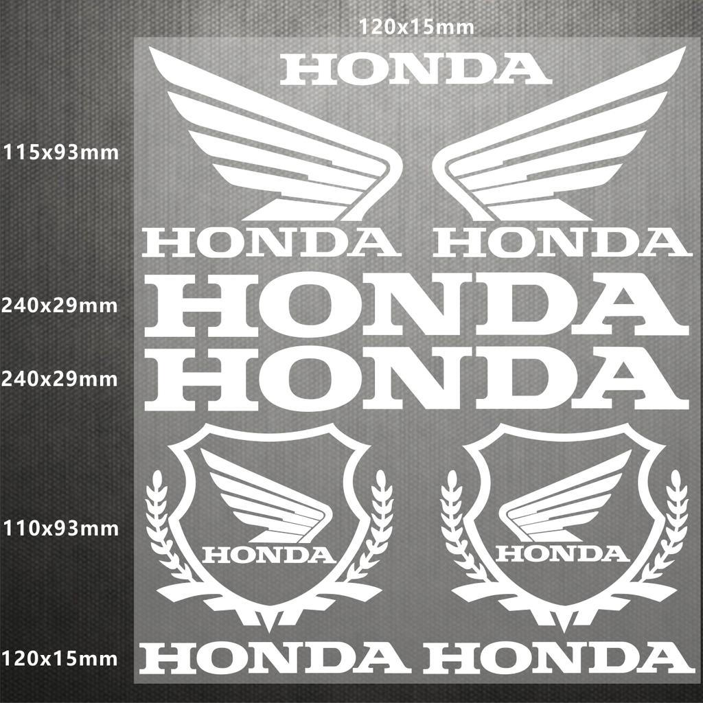 CKU5 Reflective Honda Sticker Logo Motorcycle Helmet Decal Waterproof