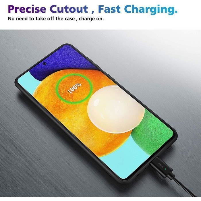 Case for Samsung A52 5G - PROSHOP - Black - Silicone - Slim - 2 Tempered Glass