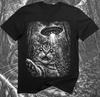 UFO Cat Abduction T-Shirt Fi Space Humor Cat Lover Tee