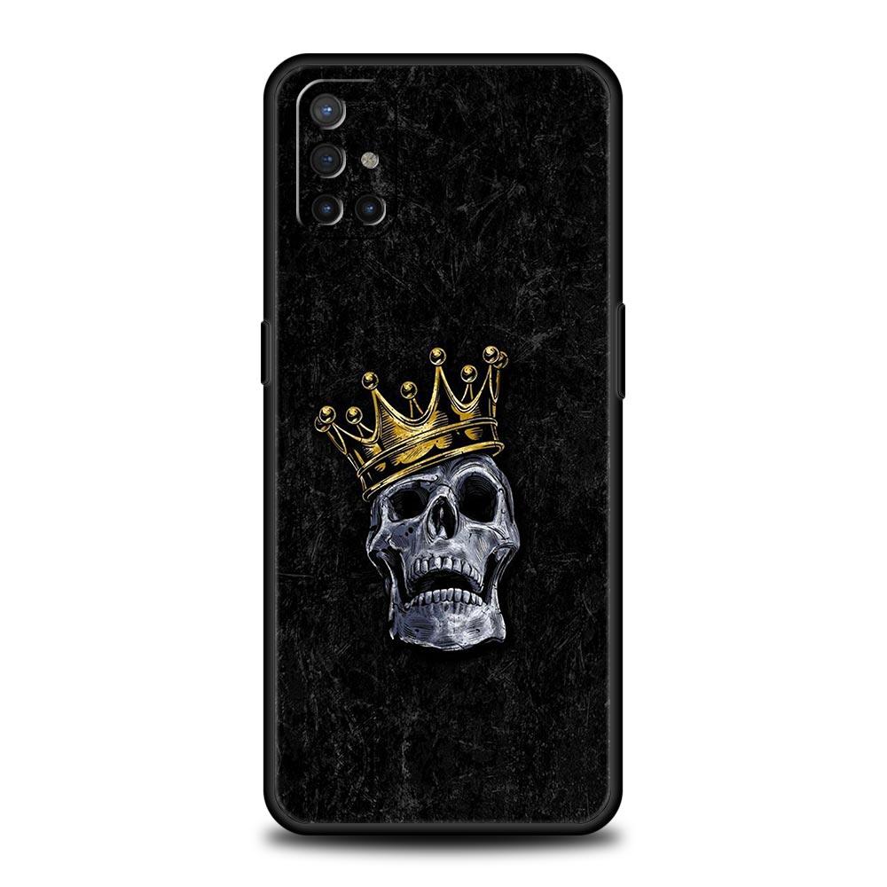 Phone Case For OnePlus 15 13 12 11 10 9 8 7T Pro 13T 13R 12R 10R 9RT 8T Nord 2T CE 2 3 5G Lite Soft Cover Hard Pink Purple Skull