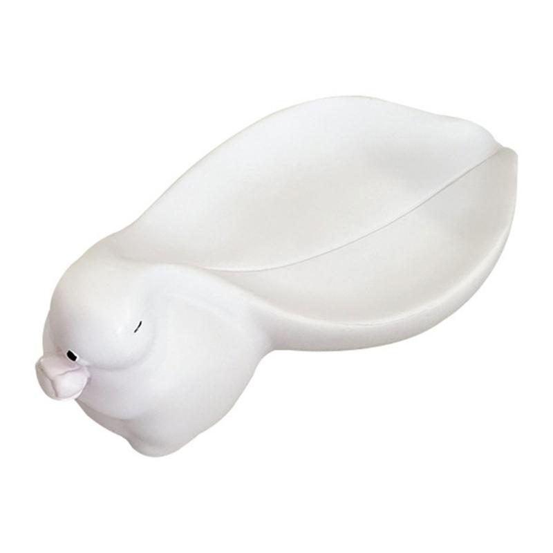 

Rabbit Shape Soap Holder Big Ear Box Dish Storage Wash Desk Ornament For Bathroom Decoration 1