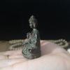 Miniature Buddha Statue of Yakushi Nyorai Antiqued Protective Principal Deity for and Rinzai Made of Promotes Recovery from Protection from and Good
