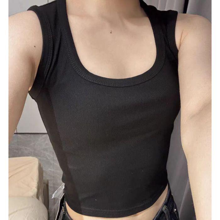 Women's Wide-Shoulder Slim-Fit Tank Top - Stylish, Versatile Summer Base Layer