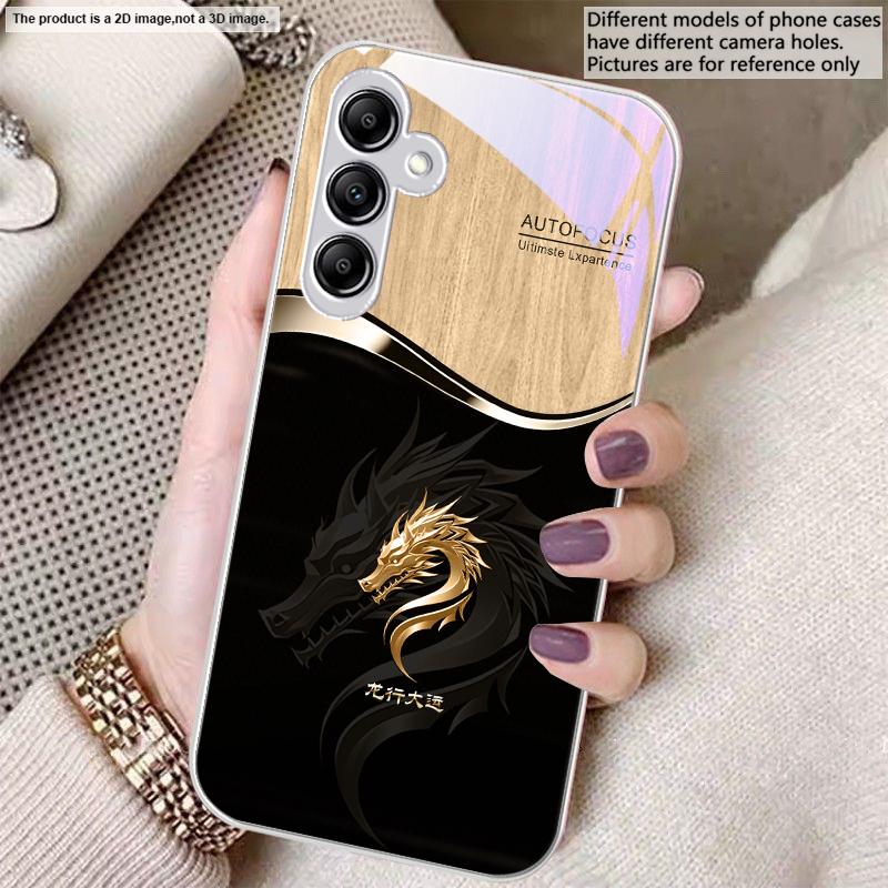 Verlauf Goldener Drache Für Samsung A20 30 22 23 24 25 26 31 32 A33 34 35 42 50 51 52 53 54 55 56 70 71 72 73 Glas Handyhülle