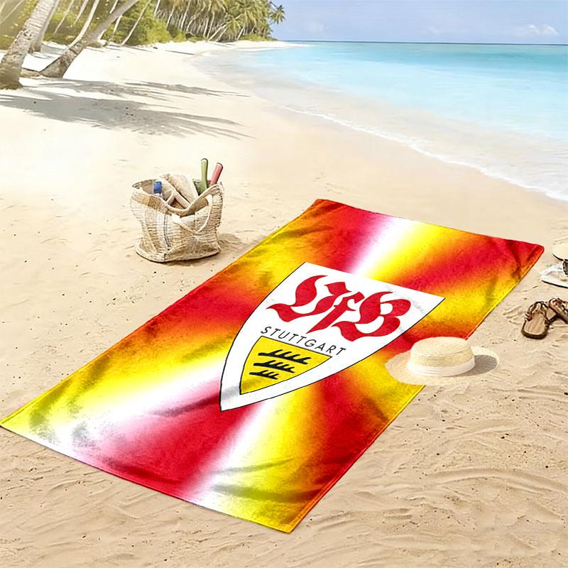 Stuttgart Spirit Print Beach Towel, Large Soft Quick Dry Towel for Beach Camping Swimming