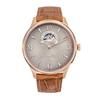 Edmond Limited Edition Leather Strap Open Heart Cream Dial Automatic MC1886CI Men's Watch