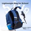 Deli Deli Academy Series Elementary School Simple And Stylish Backpack, Blue Bear, Grades 1-3