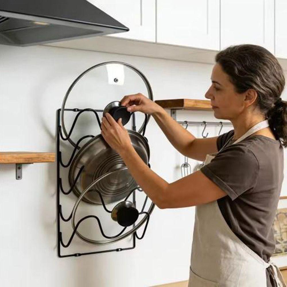 Iron Cutting Board Storage Shelf Multi-Layer Cutting Board Holder  Kitchen Accessories