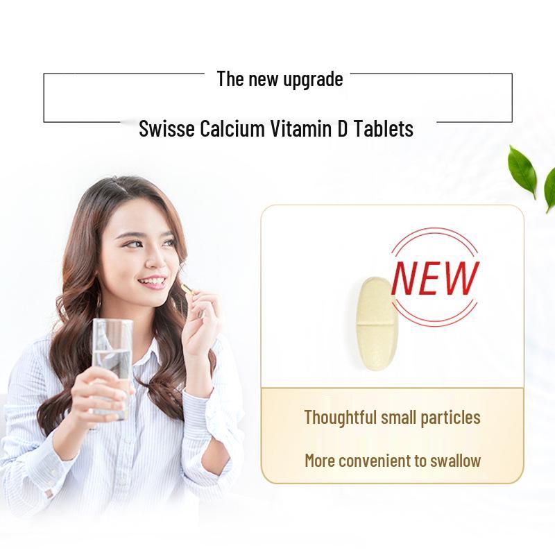 S.wisse Svi Shi Mini Calcium & Vitamin D Tablets - Enhance Calcium Absorption with Calcium Citrate, 90 Tablets.