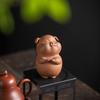 Ceramic Zodiac Pig Tea Pet Desktop Ornament Zen Tea Set Accessory Creative Home Decor Gift for Tea Lovers Meditation Room