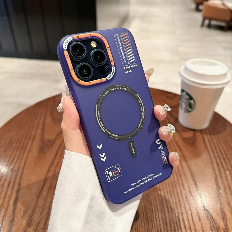 Applicable To IPhone17 Magnetic Absorbent M1 Mobile Phone Case Matte Skin Feeling Apple 16 Promax Trendy Brand 15 Anti Fall Protection Case