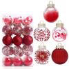 30pcs 6cm Christmas Ball Set Plastic Hanging Ornament Crafts Christmas Tree Pendant  New Year