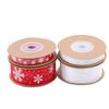 Christmas Organza Ribbon Snowflake Ribbons Handmade DIY Gift Wrapping Decoration Wreath Home Decor