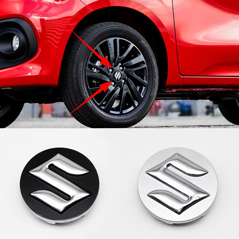 4 Stück 54mm ABS Auto Radnabenkappen Abdeckung Emblem Plakette Ersatz für Suzuki Swift SX4 Alto DZire Ignis Grand Vitara Dekor