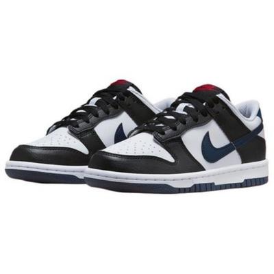 Dunk Low Black White Midnight Navy GS HJ9202-001