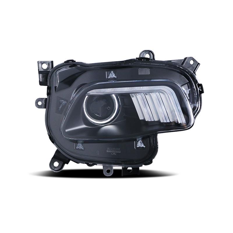 LED Headlight Assembly with Angel Eye DRL for Jeep Cherokee (2014-2018) - Mustang Style