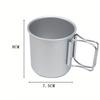 Wholesale Outdoor Camping Cup With Foldable Handle Portable Ultra-light Aluminum Alloy Mug For Outdoor Hiking Cooking 300ml