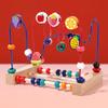 Multifunctional Beaded Building Blocks for Toddlers - Educational Stringing Toy for Boys & Girls Ages 0-3