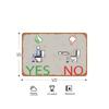 RetroMood Funny YES NO Rustic Toilet Metal Sign Vintage Iron Wall Art Bathroom Man Cave Home Bar Decorative Plaque