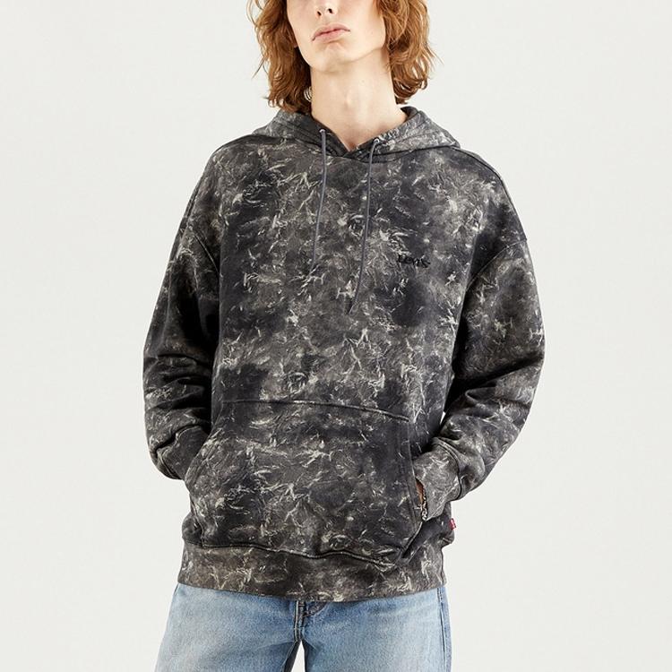Levis Tie-Dye Casual Hoodie Men Hoodies Black 38410-0001
