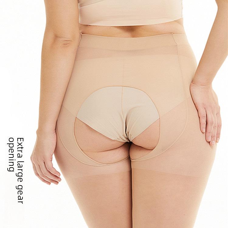 Velké dámské punčochy s otevřeným rozkrokem (Vejde se do 150 lb)