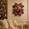 Handarbeits-Nähzubehör Weihnachts-Quilt-Schleife DIY-Set, 3D Handgemachtes Dekoratives Ornament, Vorgeschnittene Stoffdekorationen und Schritt-für-Schritt-Anleitung zum Basteln