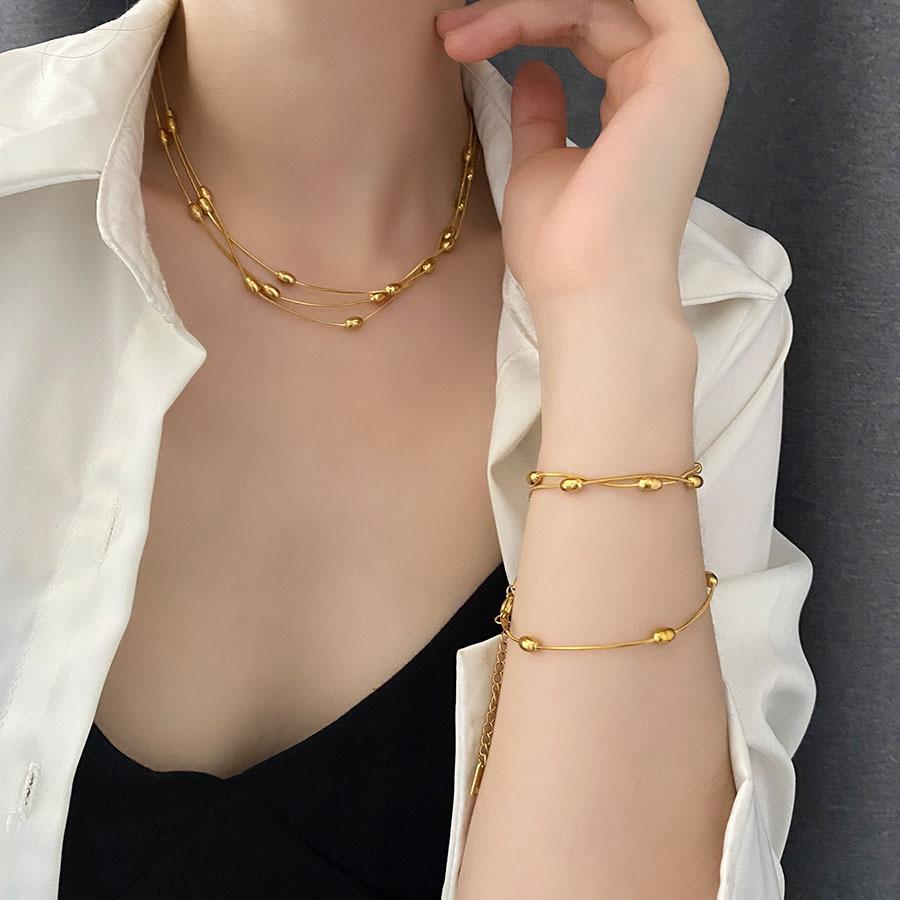 18K Gold Trendy Cuban Link Necklace: European & American Style, Non-Fading, Fashionable Personalized Chain, High-End Jewelry.
