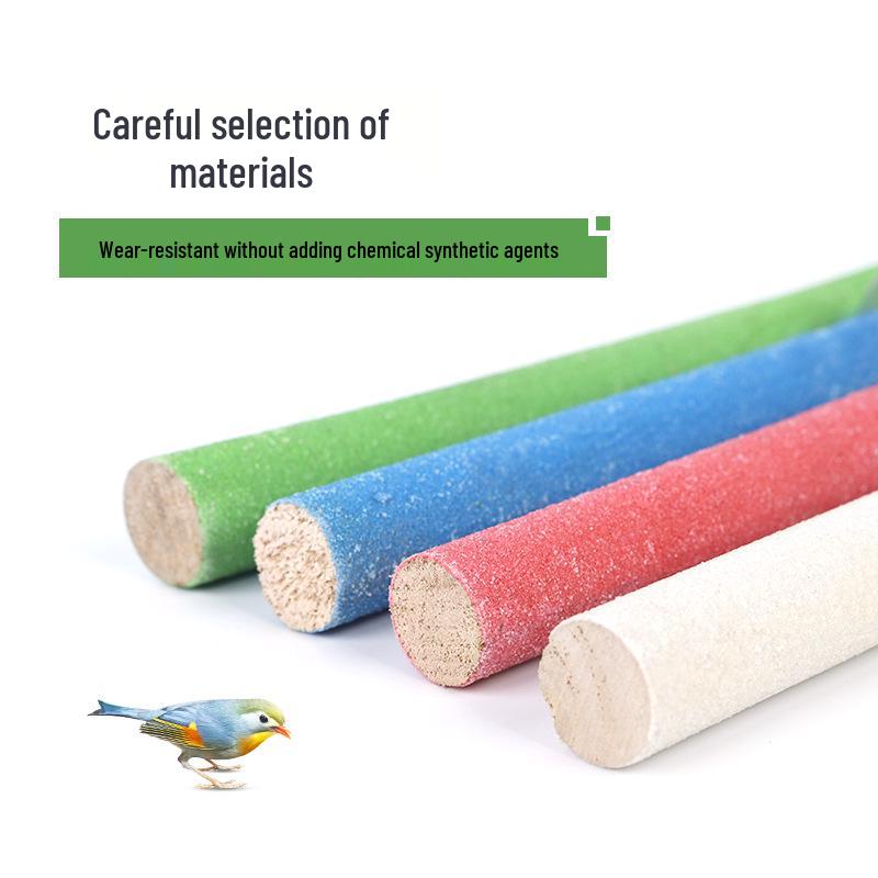 Parrot Sandpaper Perch: Bird Grinding Stick for Beak and Claw Care