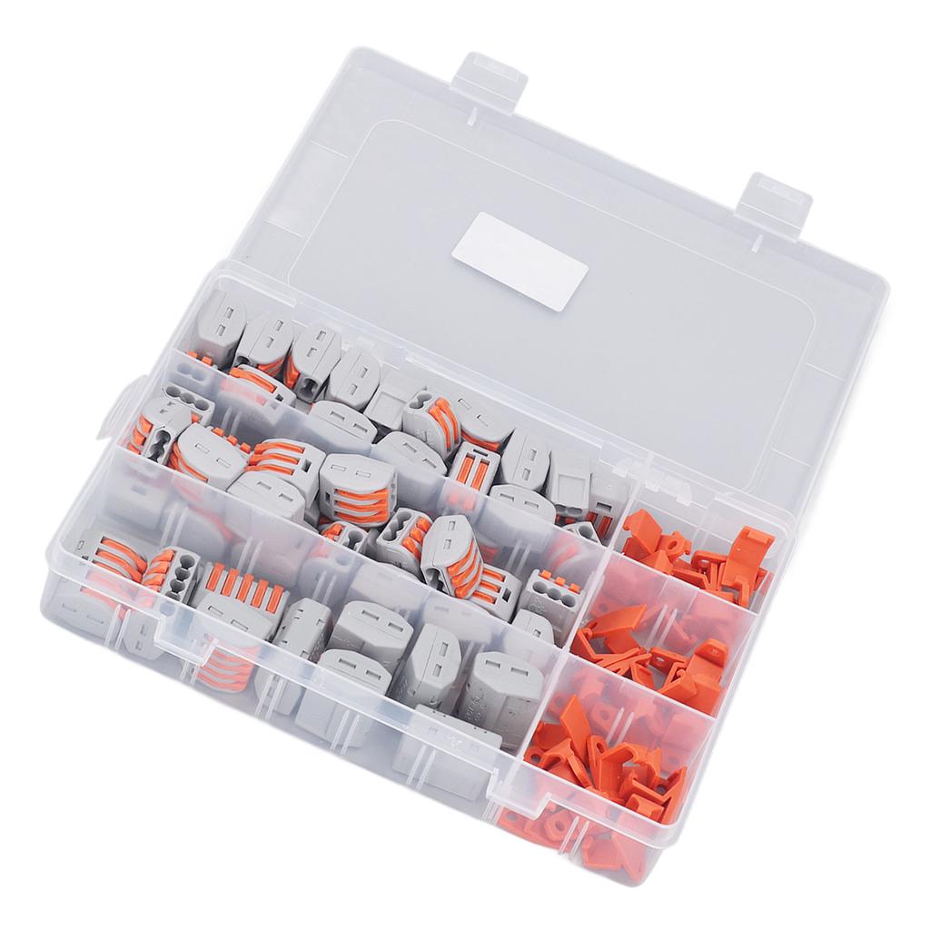 Press Type Wire Connectors Compact Splicing Terminal Assortment Kit Quick Connect Electrical