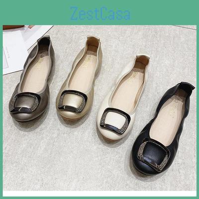 Ballett Damen Ballerinas Frühling Herbst Bootsschuhe Runde Spitze Flache Einzelne Schuhe Elegante Damen Marke Weich Bequem Große Größe 42