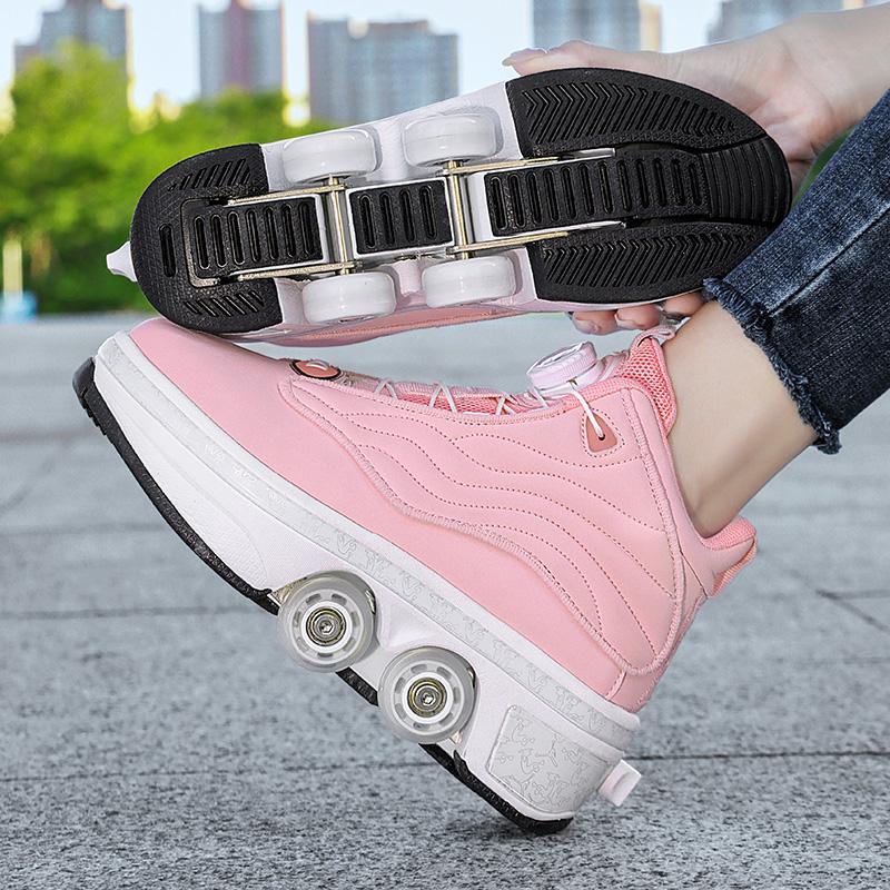 Çocuk Tekerlekli Spor Ayakkabıları  Roller Spor Ayakkabıları Deforme Olan Ayakkabılar Paten Ayakkabıları