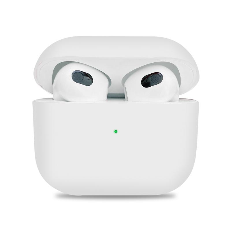 4. generációs Bluetooth-kompatibilis folyékony szilikon fülhallgató tok egyszínű Airpods 3-hoz