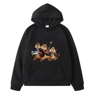 Alvin and Chipmunks Costume Print Hoodies Sweatshirt Comfortable Pullover Anime Hoodie Fleece Jacket Autumn Girls Clothes Y2k