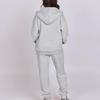 Korean Style Women's Hooded Fleece Sweatshirt - Autumn/Winter Casual Loose Top Coat Hoodie Set