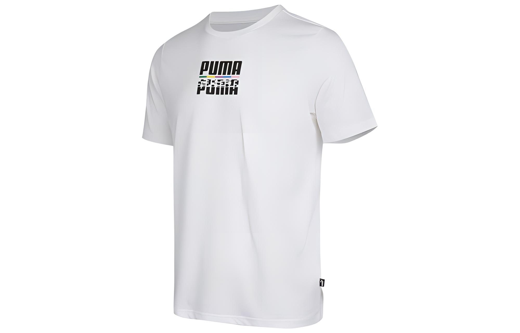 PUMA CORE INTERNATIONAL T Shirts Men s Crew Neck Moderate Straight Fit 855977-02 L