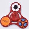 Collection Classique Toupies Football en Métal Fidget Spinner Pour Autisme EDC et TDAH Jouet Anti-Stress Pour Enfant Adulte rouge