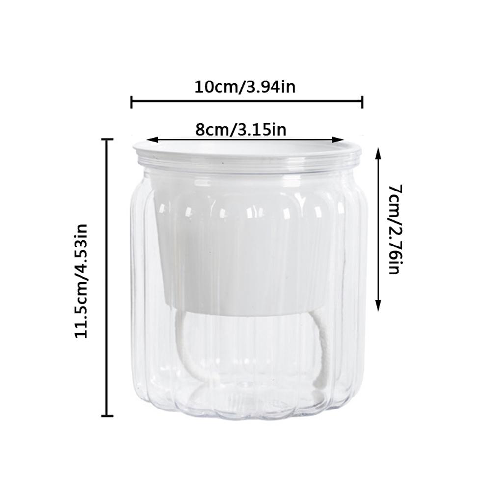 

Self Watering Flower Pot Transparent Plastic Hydroponic Plants Pots Succulent Planter Tabletop Vase For Home Decoration Bonsai