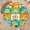 Hot Sale Minions Round Rug Cute Cartoon Theme Circular Floor Mat For Kids Boys Bedroom Dorm Playroom Home Decoration