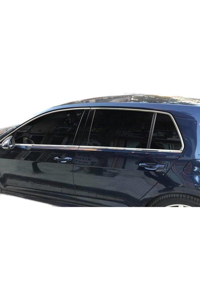 For Volkswagen Vw Golf 7 7,5 Window Frame Side Trim Chrome Full Set