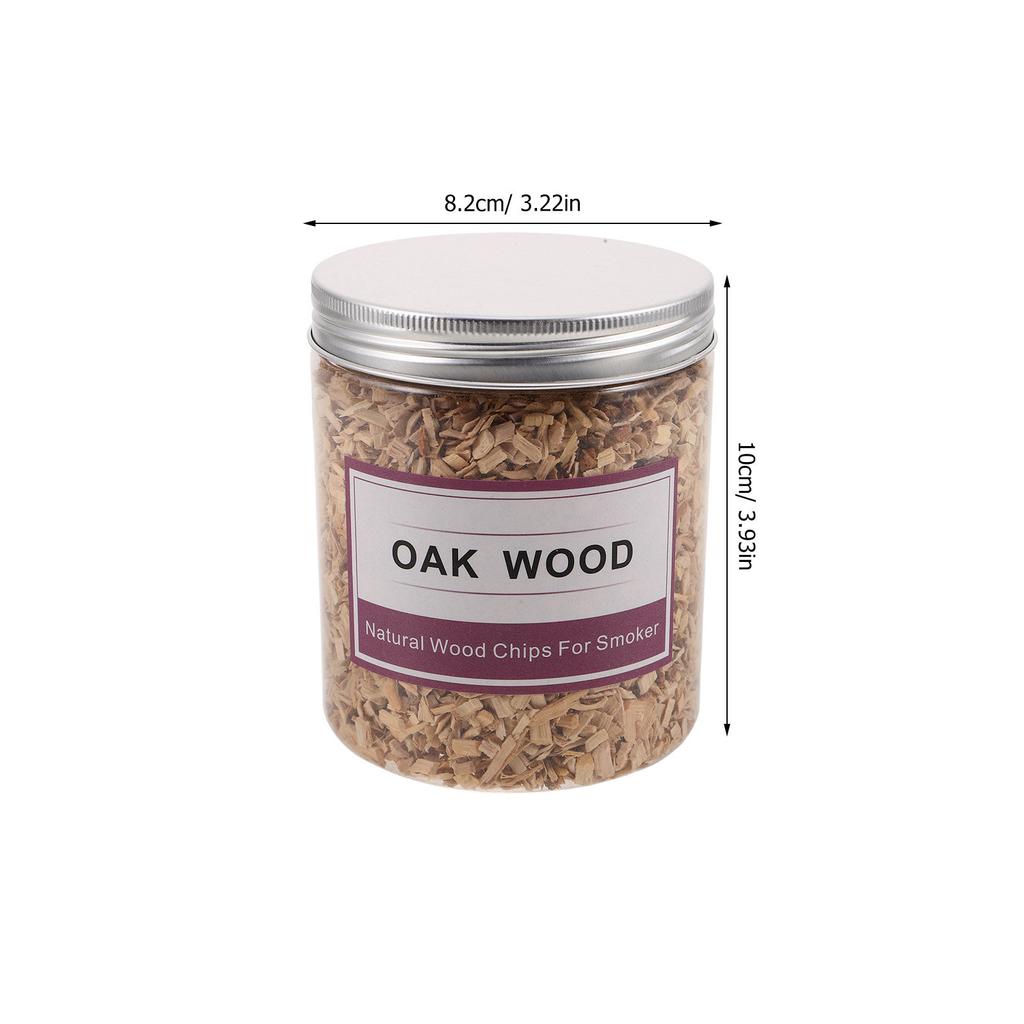 Oak Wood Chips for Smoking Cocktails and Grilling, Wood Chips for Drinks, Old Fashioned, Whiskey, Bourbon, 0.28lb-0.3lb In Jar