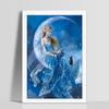 5D DIY Diamond Painting Moon Girl Embroidery Cross Stitch Craft Home Decor Wall Sticker Handwork